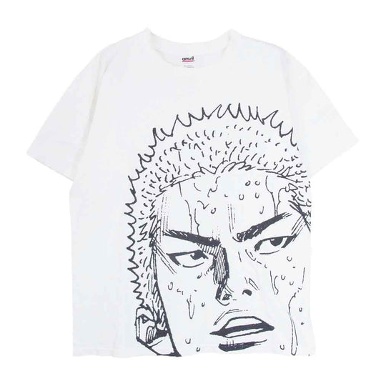 ヴィンテージ 00s SLAM DUNK スラムダンク 桜木花道 プリント アニメ キャラクター 半袖 Tシャツ  ホワイト系 M【中古】