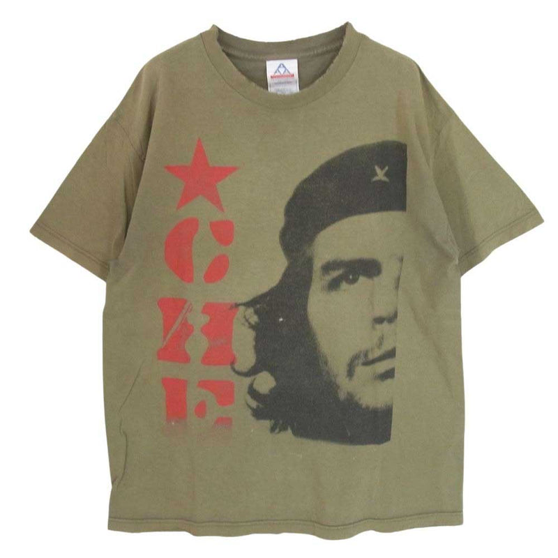 USA製 00s Che Guevara Tee 丸首 クルーネック 半袖 チェ ゲバラ Tシャツ カーキ系 L【中古】