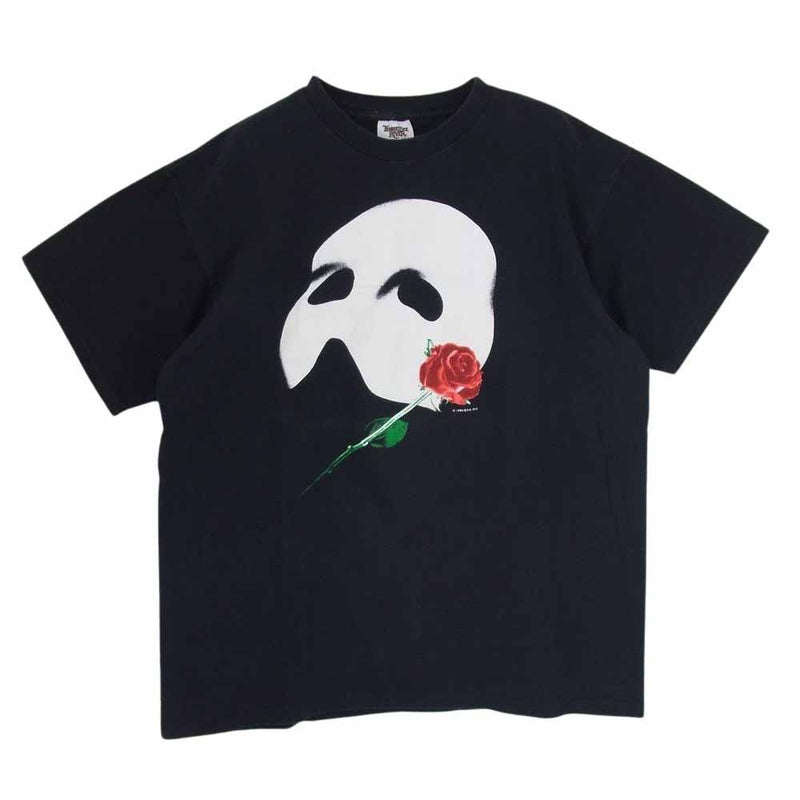 USA製 80s 90s PHANTOM OF THE OPERA Tee オペラ座の怪人 Ｔシャツ ブラック系 XL【中古】