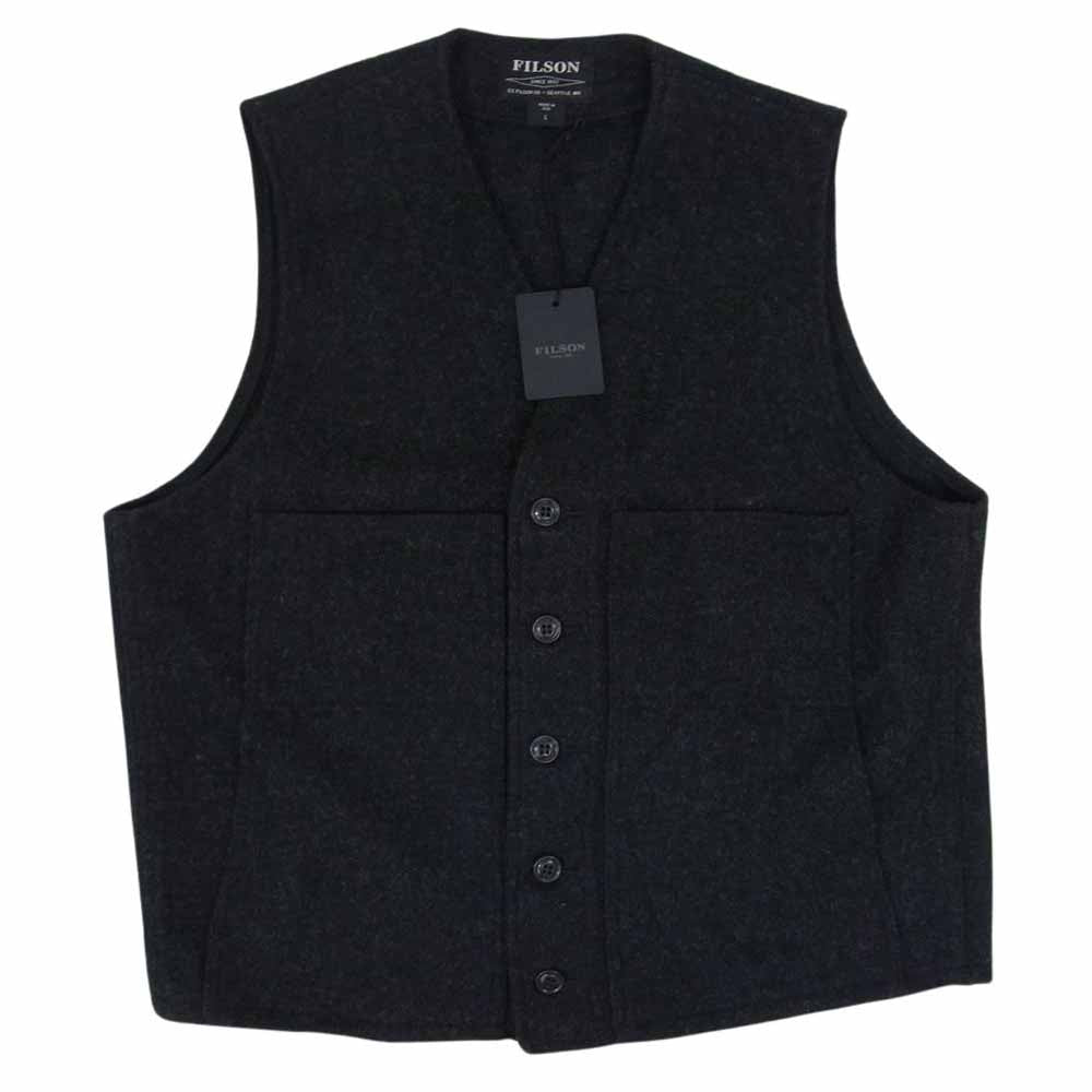 FILSON フィルソン Mackinaw Wool Vest マッキノー ウール ベスト チャコール系 L【中古】