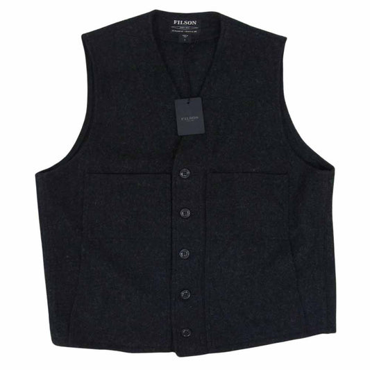 FILSON フィルソン Mackinaw Wool Vest マッキノー ウール ベスト チャコール系 L【中古】