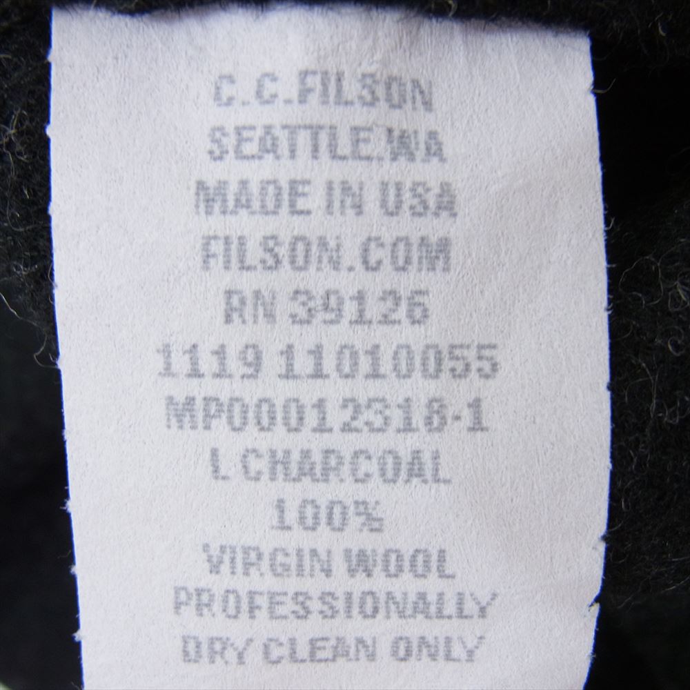 FILSON フィルソン Mackinaw Wool Vest マッキノー ウール ベスト チャコール系 L【中古】