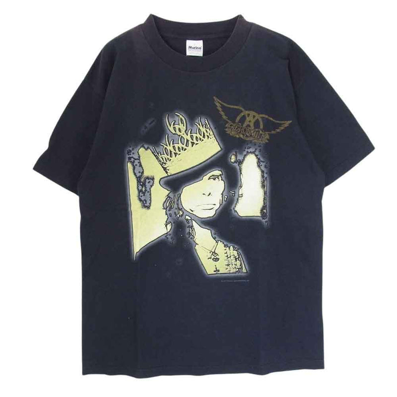 USA製 AERO SMITH Nine Lives tour97-98 エアロ スミス バンドTシャツ ブラック系 L【中古】