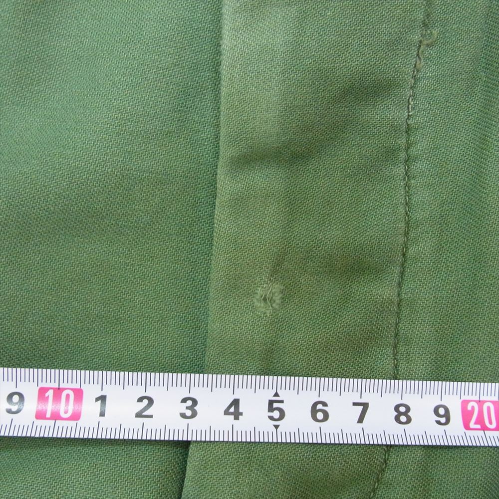 米軍 DSA 100-67-C-3509 60S アメリカ軍 OG-107 TROUSERS MENS COTTON SATEEN トラウザーズ コットン パンツ 32×29 カーキ系 32【中古】