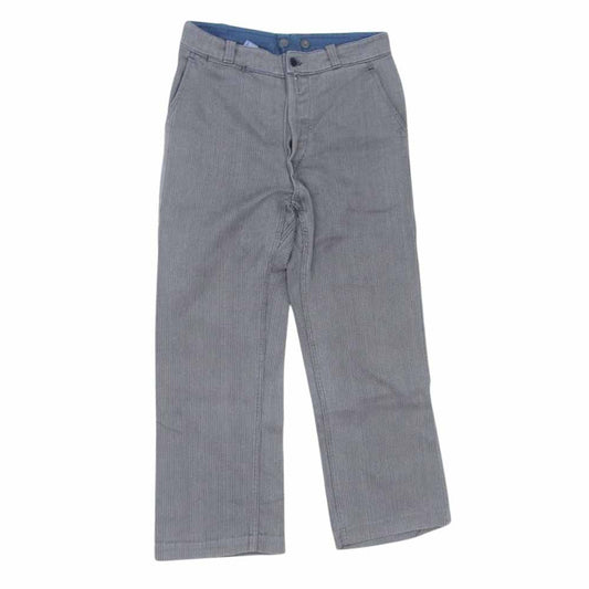 50s 60s コットンピケ フレンチ ワークパンツ グレー系 サイズ表記無【中古】