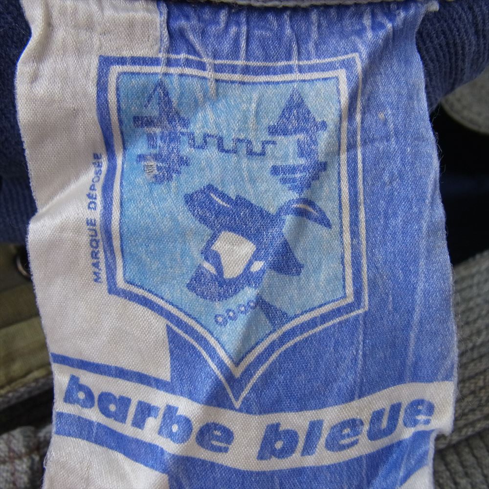 30s 40s  コットンピケ フレンチ ワークパンツ グレー系 サイズ表記無【中古】