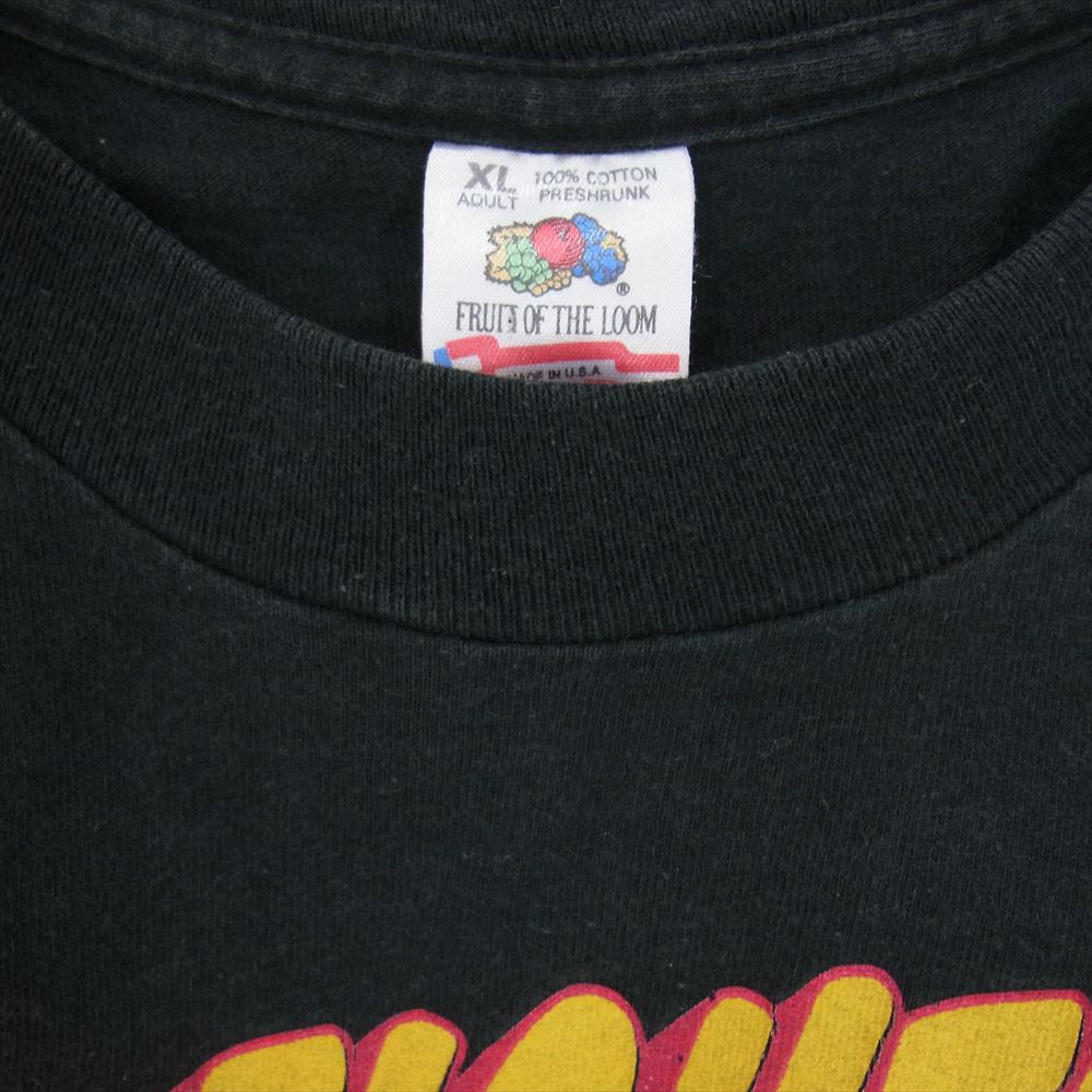 90s USA製 FOO FIGHTERS フーファイターズ 半袖 クルーネック バンド Tシャツ ブラック系 XL【中古】