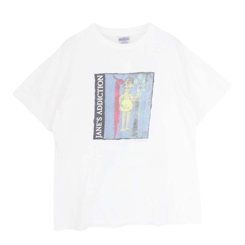 ヴィンテージ ヴィンテージ 90s USA製 JANE'S ADDICTION ジェーンズアディクション バンド プリント 半袖 Tシャツ ホワイト系 L【中古】
