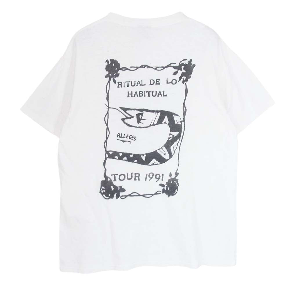 ヴィンテージ ヴィンテージ 90s USA製 JANE'S ADDICTION ジェーンズアディクション バンド プリント 半袖 Tシャツ ホワイト系 L【中古】