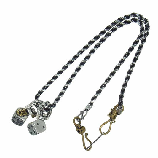 GANGSTERVILLE ギャングスタービル GALCIA ガルシア DICE 2FACE ダイス トゥーフェイス カスタム チェーン ネックレス シルバー系【中古】