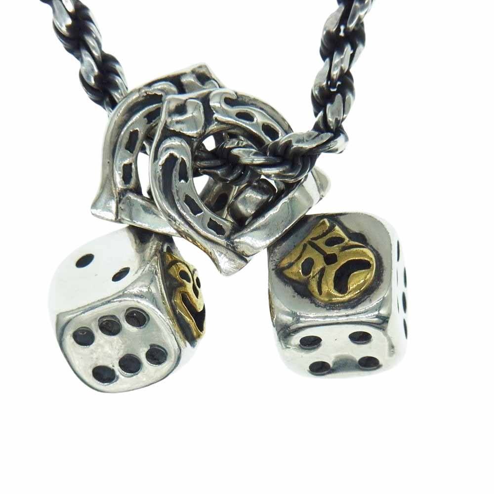 GANGSTERVILLE ギャングスタービル GALCIA ガルシア DICE 2FACE ダイス トゥーフェイス カスタム チェーン ネックレス シルバー系【中古】