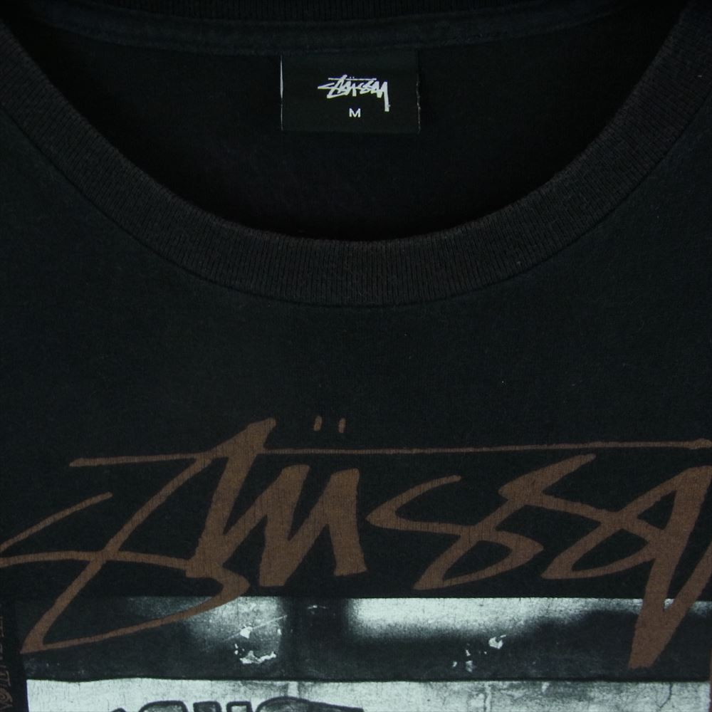 STUSSY ステューシー NEGUSA NADAST ネグサ ネガスト グラフィック 長袖 Tシャツ ブラック系 M【中古】