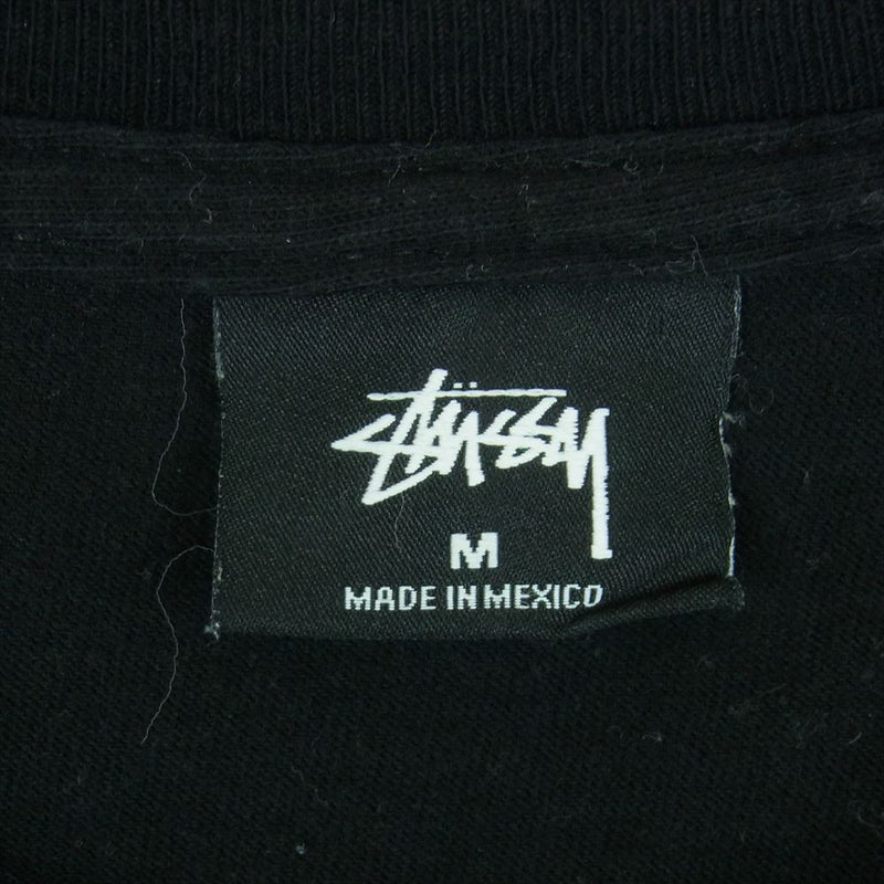 STUSSY ステューシー シャドーマン 半袖 Tシャツ コットン メキシコ製 ブラック系 M【中古】