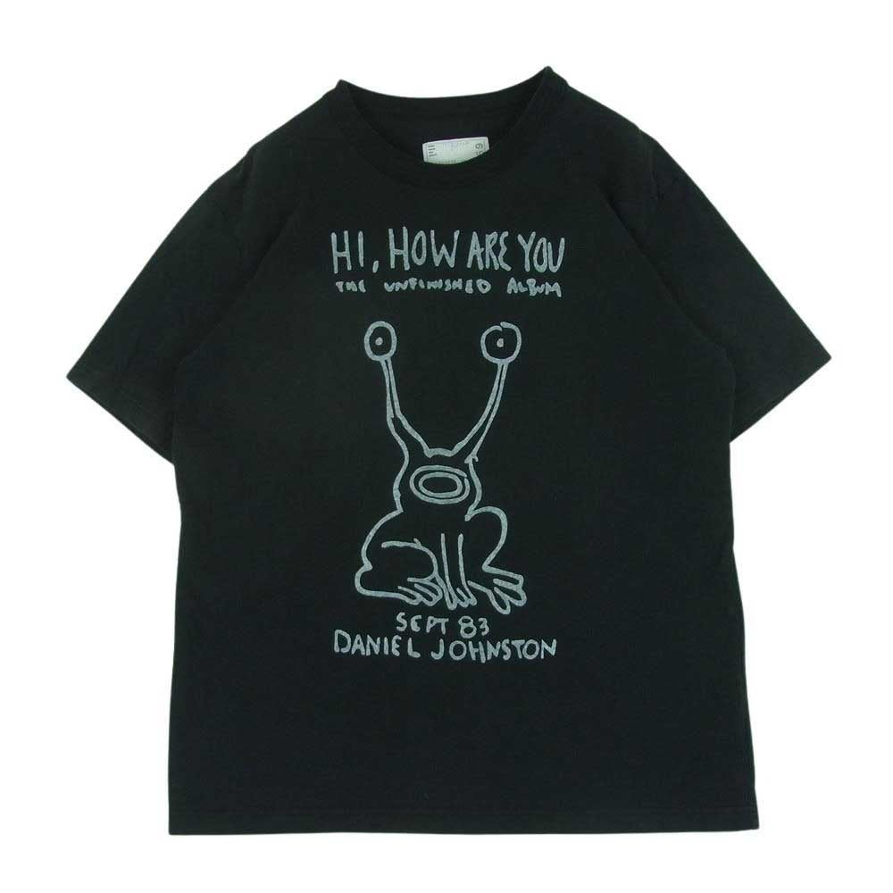 Sacai サカイ 17SS 17-01369M Daniel Johnston TEE ダニエルジョンストン プリント 半袖 Tシャツ ブラック系 3【中古】