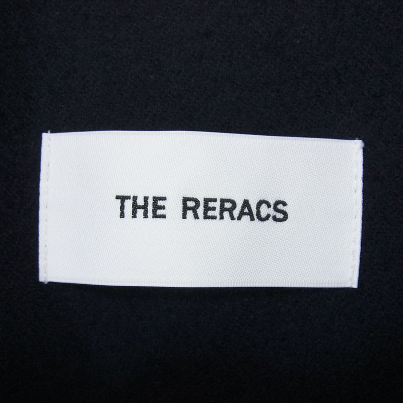 THE RERACS ザリラクス 22AW HIGH NECK HARRINGTON JACKET ハイネック ハリントン ジップアップ ジャケット ネイビー系 48【中古】