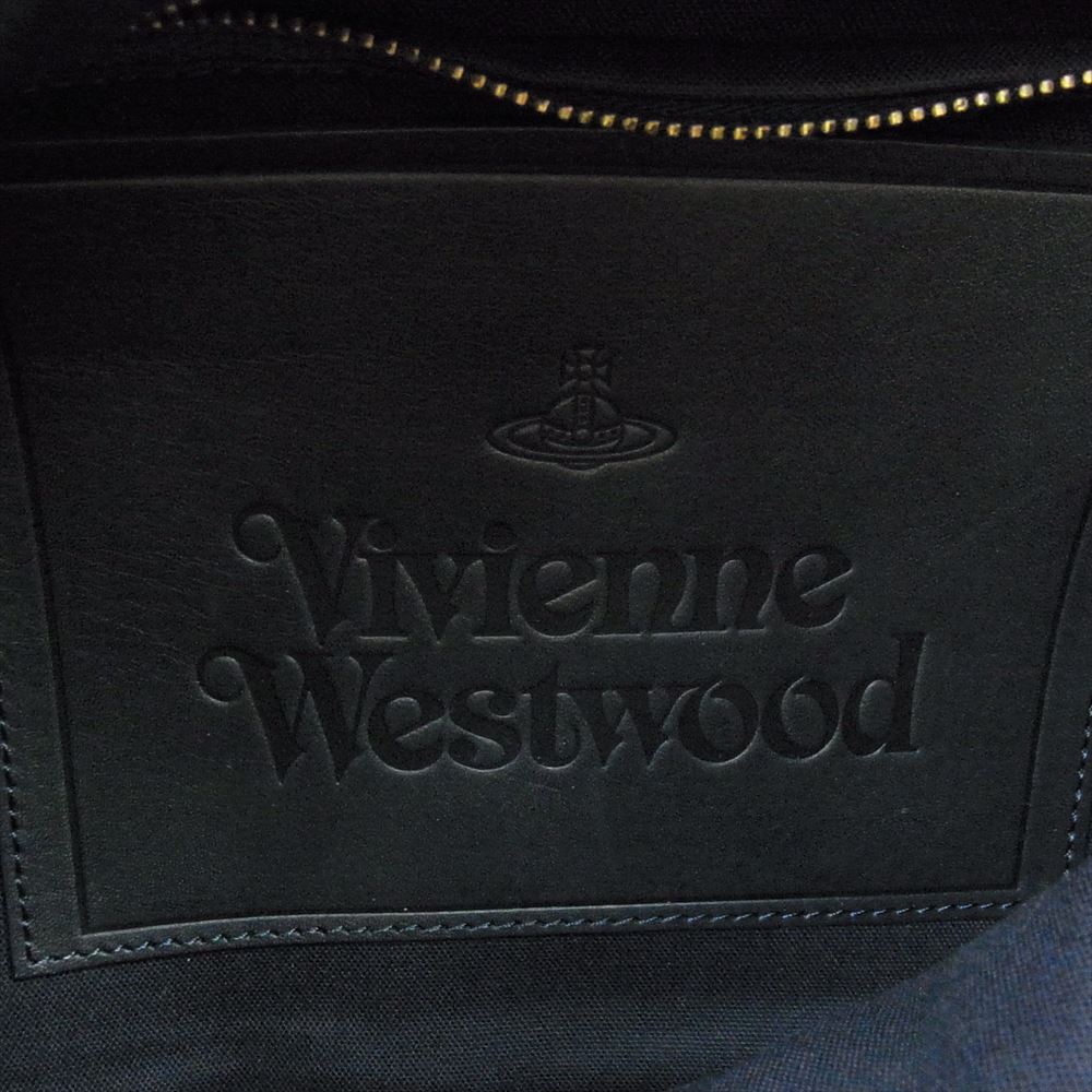 Vivienne Westwood ヴィヴィアンウエストウッド ヤスミン レオパード  レザー オーブタグ ショルダー バッグ  グリーン系【中古】