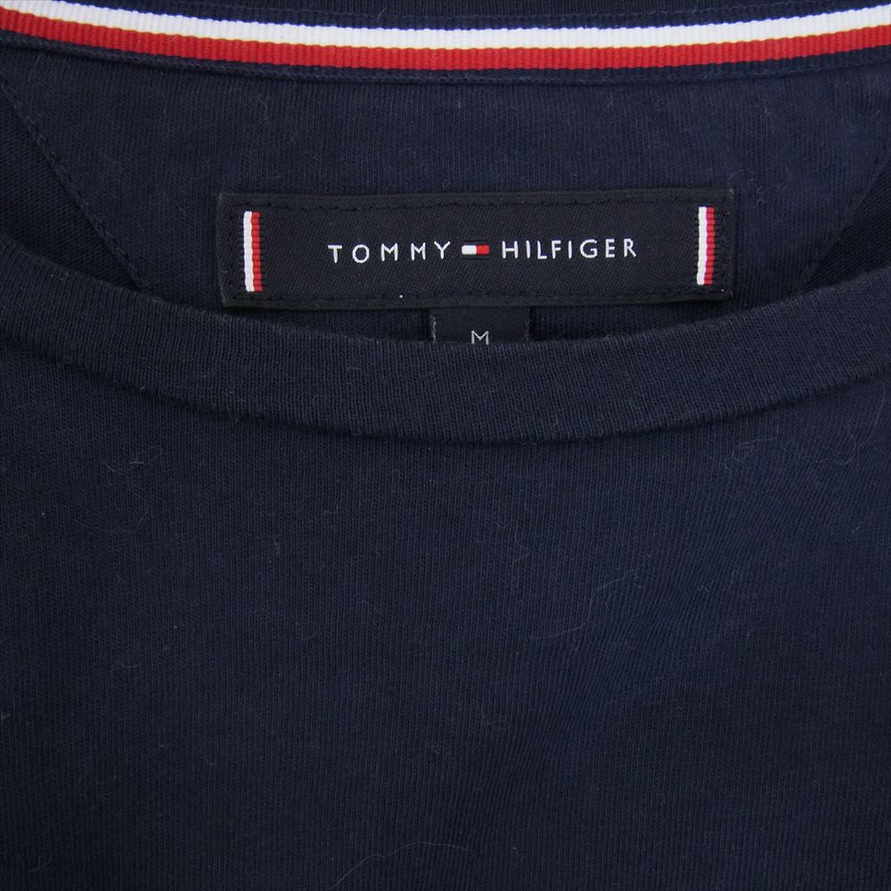 TOMMY HILFIGER トミーヒルフィガー THNY ロゴ 半袖 Tシャツ ネイビー系 M【中古】
