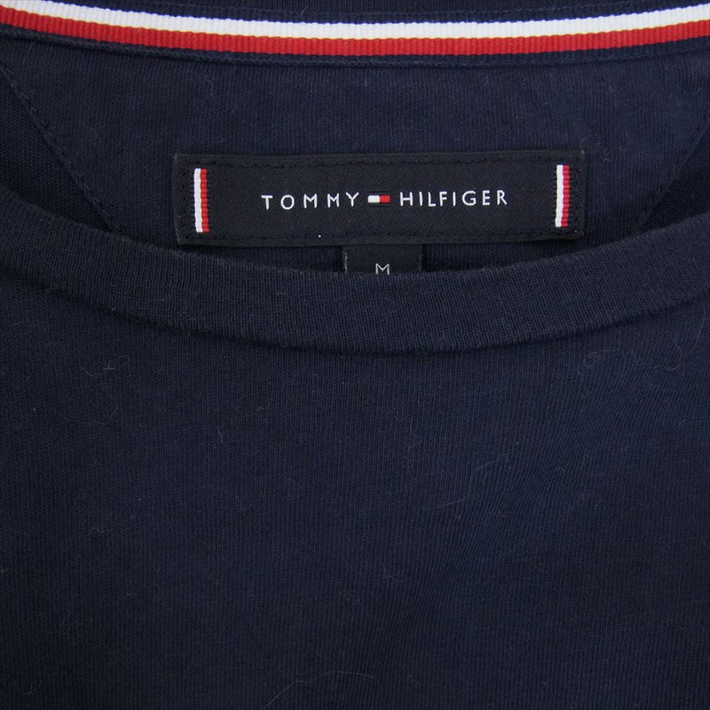 TOMMY HILFIGER トミーヒルフィガー THNY ロゴ 半袖 Tシャツ ネイビー系 M【中古】