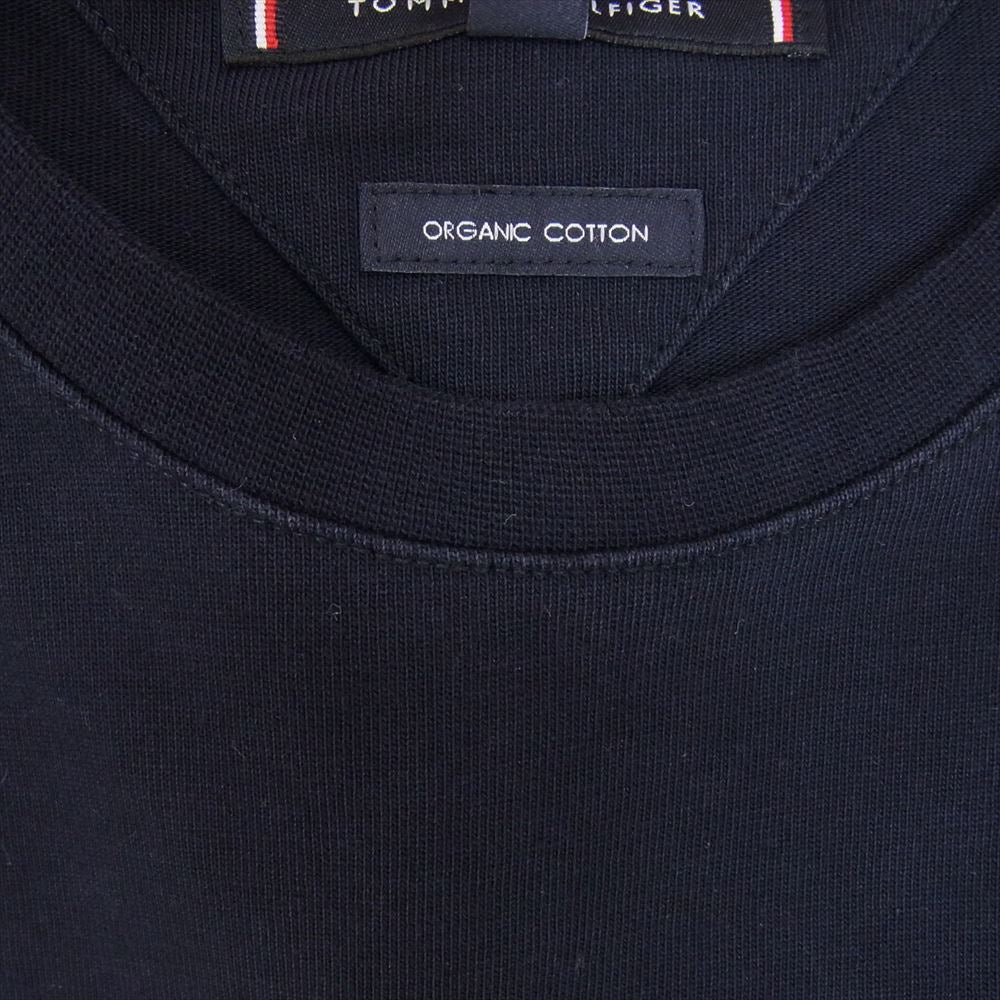 TOMMY HILFIGER トミーヒルフィガー ロゴ 星条旗 半袖 Tシャツ ネイビー系 M【中古】