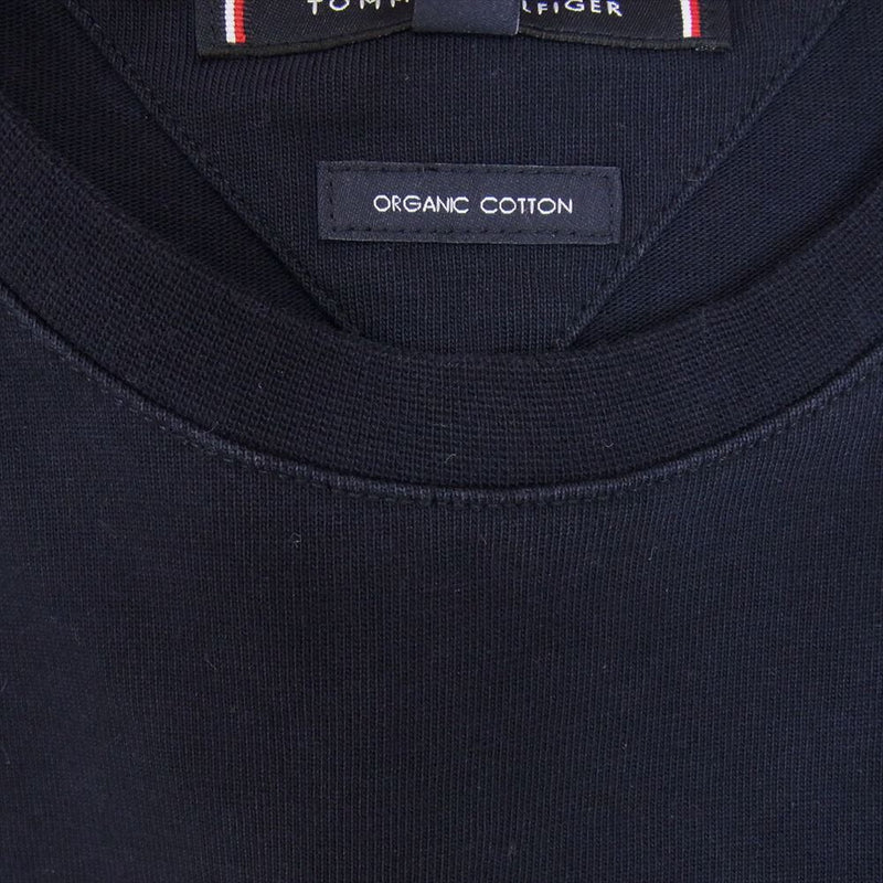 TOMMY HILFIGER トミーヒルフィガー ロゴ 星条旗 半袖 Tシャツ ネイビー系 M【中古】