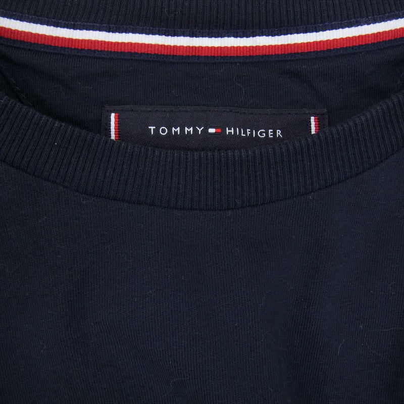 TOMMY HILFIGER トミーヒルフィガー プリント 半袖 Tシャツ ネイビー系 M【中古】