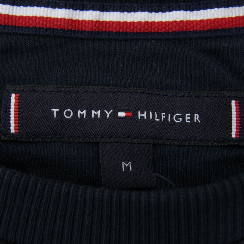 TOMMY HILFIGER トミーヒルフィガー プリント 半袖 Tシャツ ネイビー系 M【中古】