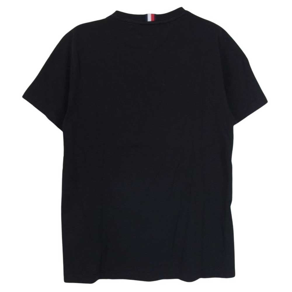 TOMMY HILFIGER トミーヒルフィガー シグネチャー ロゴ 半袖 Tシャツ ブラック系 M【中古】