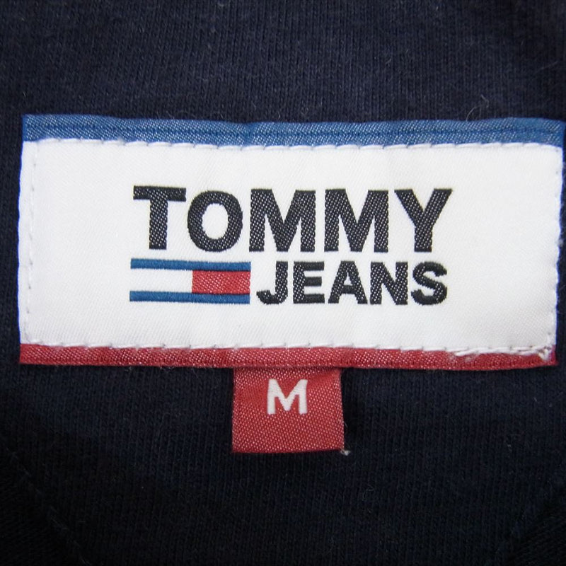 TOMMY HILFIGER トミーヒルフィガー SINCE 1985 フラッグ クルーネック ロゴ 半袖 Tシャツ ネイビー系 M【中古】