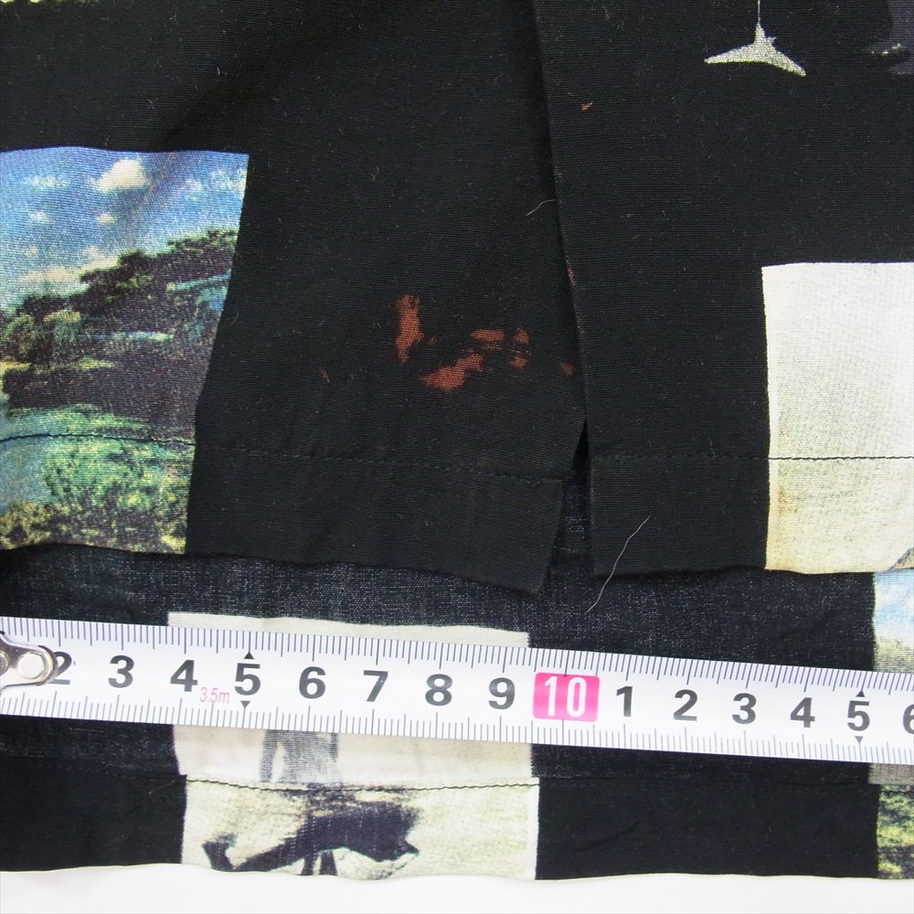 WACKO MARIA ワコマリア 17SS KINGSTON JAMAICA S/S HAWAIIAN SHIRT キングストン ジャマイカ ハワイアン 半袖 シャツ ブラック系 M【中古】