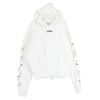 OFF-WHITE オフホワイト OMBB037S20E30003 Airport Tape Arrows Diag Hoodie エアポート テープ アローズ ダイアグ オーバー フーディー パーカー ホワイト系 S【中古】