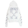 OFF-WHITE オフホワイト OMBB037S20E30003 Airport Tape Arrows Diag Hoodie エアポート テープ アローズ ダイアグ オーバー フーディー パーカー ホワイト系 S【中古】