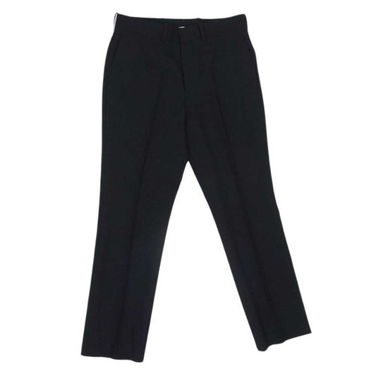 N.HOOLYWOOD エヌハリウッド PT01 センタープレス シングル ウール スラックス パンツ ブラック系 36【中古】