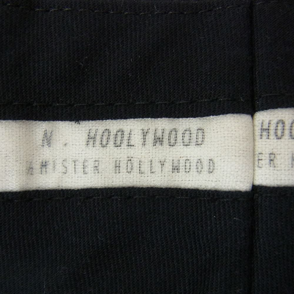 N.HOOLYWOOD エヌハリウッド PT01 センタープレス シングル ウール スラックス パンツ ブラック系 36【中古】