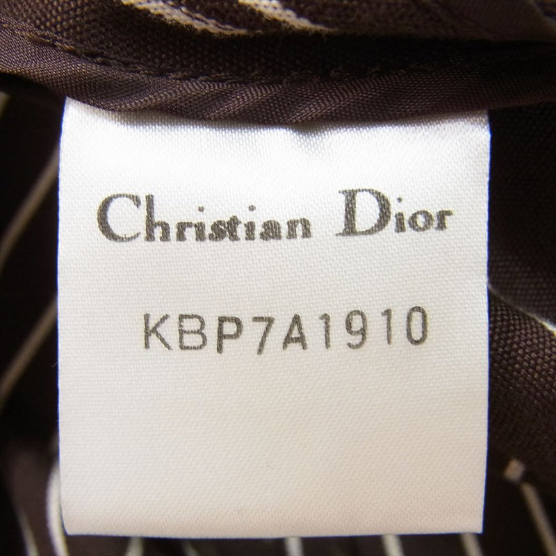 Christian Dior クリスチャンディオール ストライプジャケット ブラウン系 13【中古】