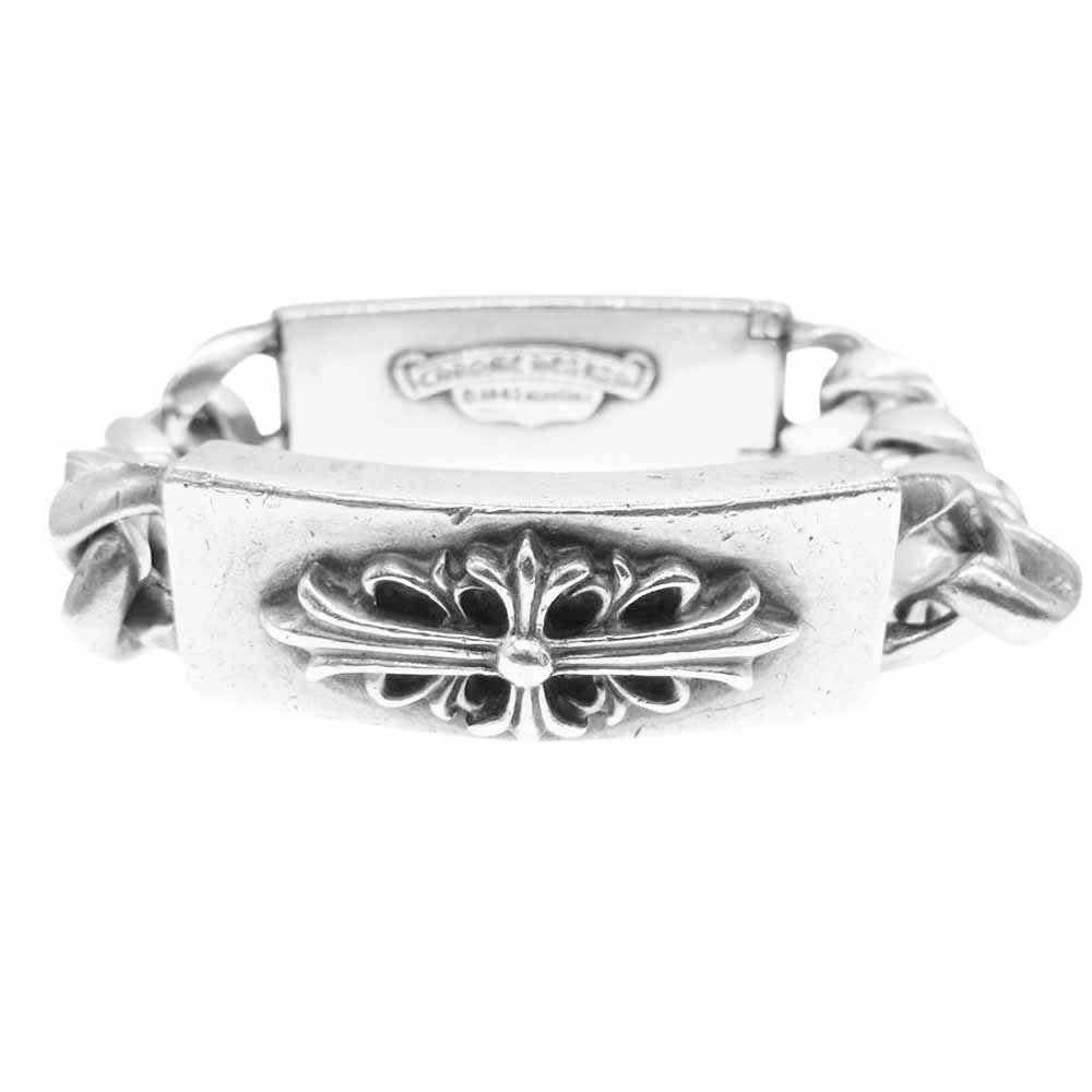 CHROME HEARTS クロムハーツ（原本無） ID DBL FLRL DGGR ダブル ID フローラル ダガー ブレスレット シルバー系【中古】