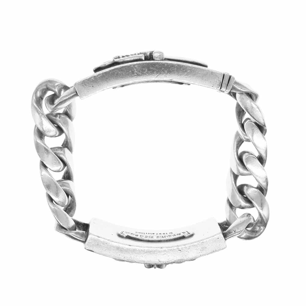 CHROME HEARTS クロムハーツ（原本無） ID DBL FLRL DGGR ダブル ID フローラル ダガー ブレスレット シルバー系【中古】