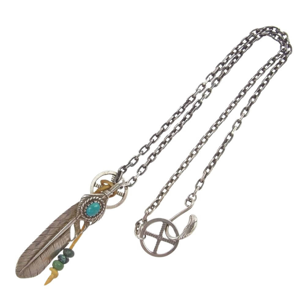 KEN KIKUCHI ケンキクチ 上銀銀縄TQ イーグルフック ホイール ネックレス シルバー系【中古】