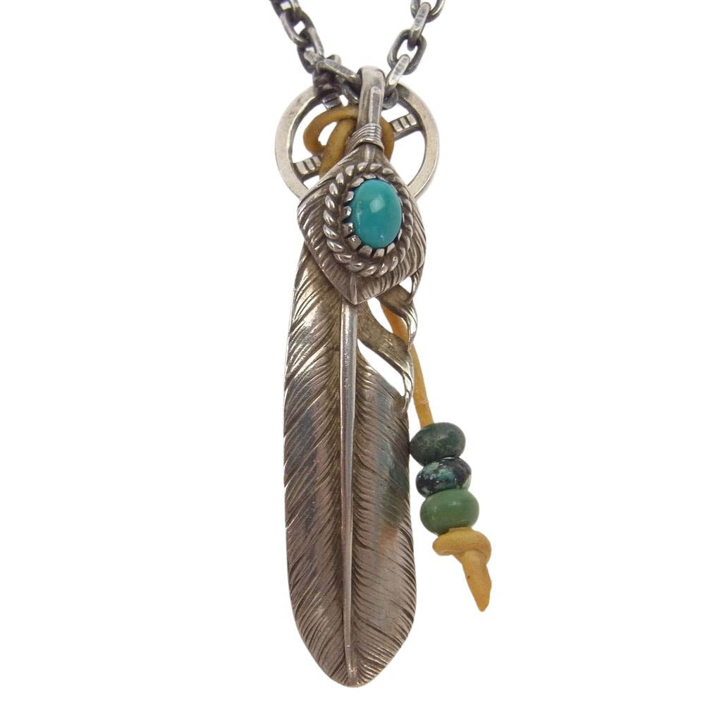 KEN KIKUCHI ケンキクチ 上銀銀縄TQ イーグルフック ホイール ネックレス シルバー系【中古】