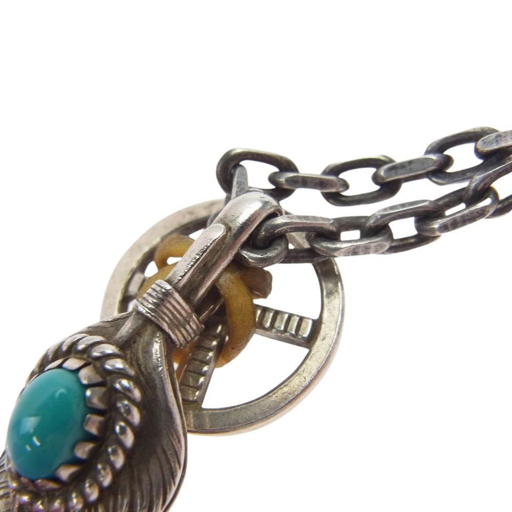 KEN KIKUCHI ケンキクチ 上銀銀縄TQ イーグルフック ホイール ネックレス シルバー系【中古】