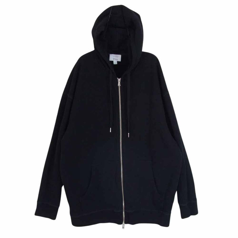 Ron Herman ロンハーマン × SUNSPEL サンスペル Loopback Loose Fit Sweat Zip Hoodie ループバック ルーズ フィット ジップ パーカー ブラック系 L【中古】