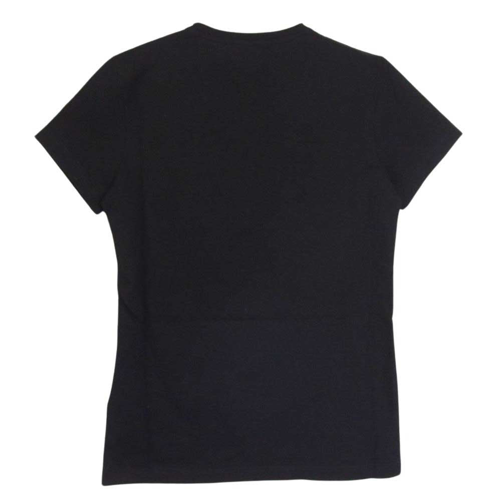 MONCLER モンクレール T-SHIRT MANICA CORTA マニカ コルタ 袖 ロゴ 半袖 Tシャツ ブラック系 S【美品】【中古】
