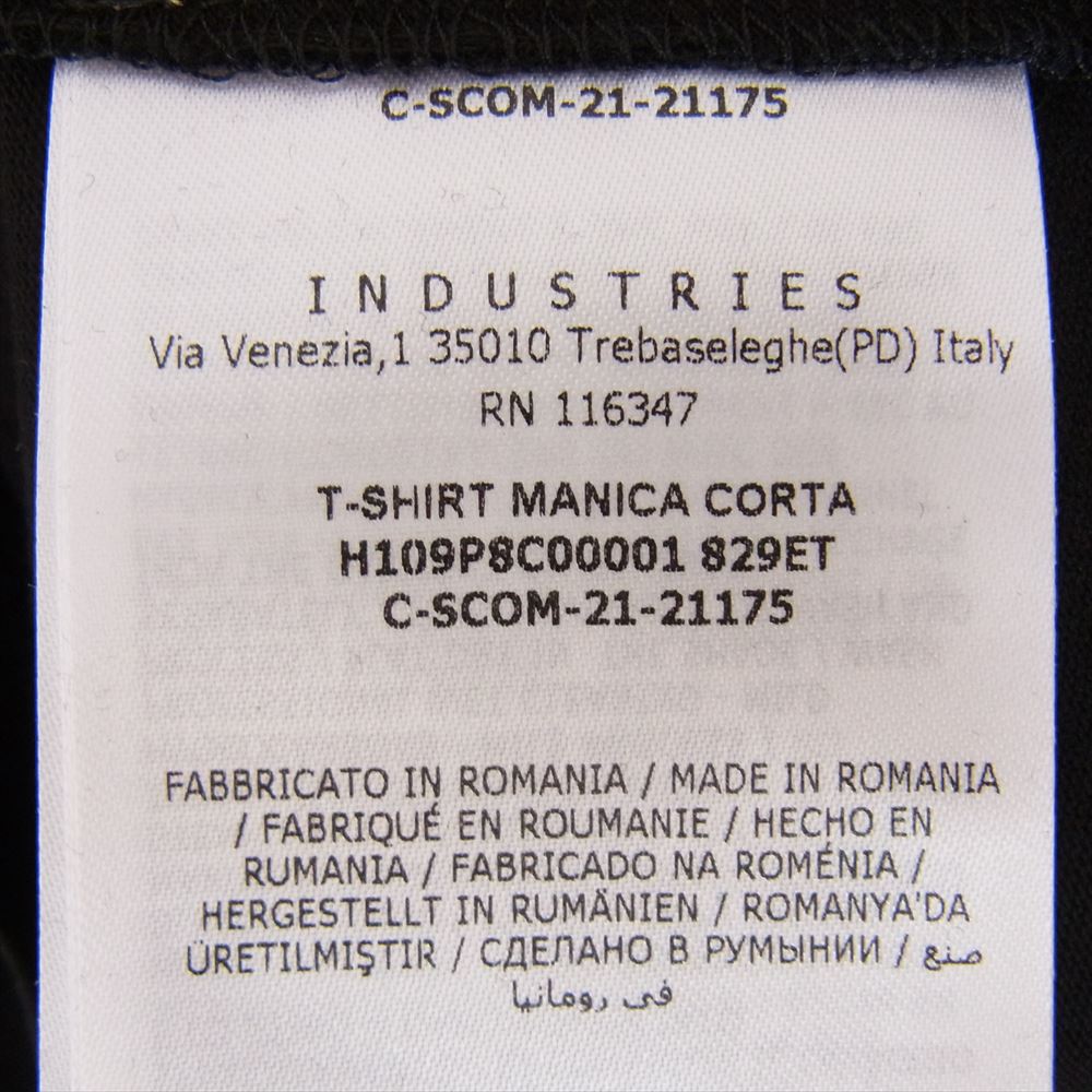 MONCLER モンクレール T-SHIRT MANICA CORTA マニカ コルタ 袖 ロゴ 半袖 Tシャツ ブラック系 S【美品】【中古】