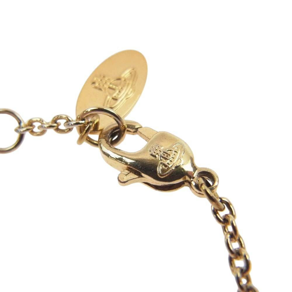 Vivienne Westwood ヴィヴィアンウエストウッド オーブ ORB ラインストーン ブレスレット ゴールド系【中古】