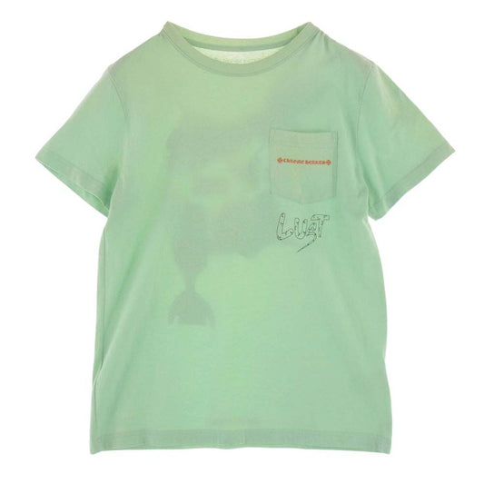 CHROME HEARTS クロムハーツ（原本無） 19SS × PPO SEAFORM GRN Tee マッティボーイ シーフォームグリーン 半袖 Tシャツ ライトグリーン系 M【中古】