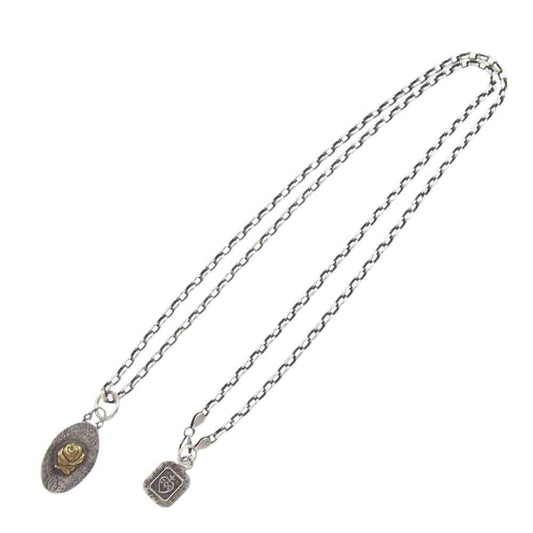 ISAMUKATAYAMA BACKLASH イサムカタヤマバックラッシュ × galcia × ROLL スカルマリア メダイ シルバー925 チェーン ネックレス シルバー系【中古】