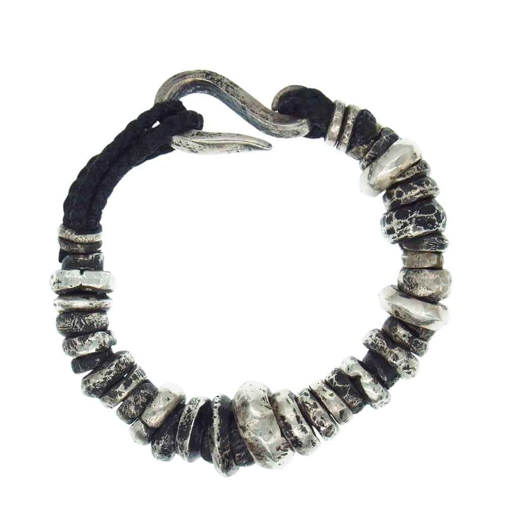 ISAMUKATAYAMA BACKLASH イサムカタヤマバックラッシュ JUNUEZONO ジュンウエゾノ J-474-26 SILVER1000 Beads Brace 純銀 ビーズ ブレスレット シルバー系【中古】