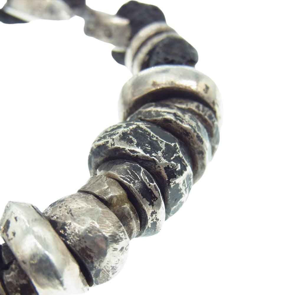ISAMUKATAYAMA BACKLASH イサムカタヤマバックラッシュ JUNUEZONO ジュンウエゾノ J-474-26 SILVER1000 Beads Brace 純銀 ビーズ ブレスレット シルバー系【中古】