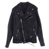 ISAMUKATAYAMA BACKLASH イサムカタヤマバックラッシュ 1773-07 DOUBLE BREASTED JACKET DOUBLE-SHOULDER OBJECT DYED 製品染め ダブルショルダー ライダース ジャケット ブラック系 XL【中古】