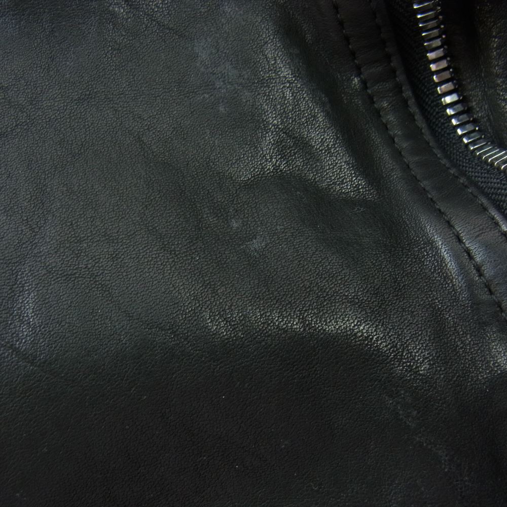 ISAMUKATAYAMA BACKLASH イサムカタヤマバックラッシュ 1773-07 DOUBLE BREASTED JACKET DOUBLE-SHOULDER OBJECT DYED 製品染め ダブルショルダー ライダース ジャケット ブラック系 XL【中古】