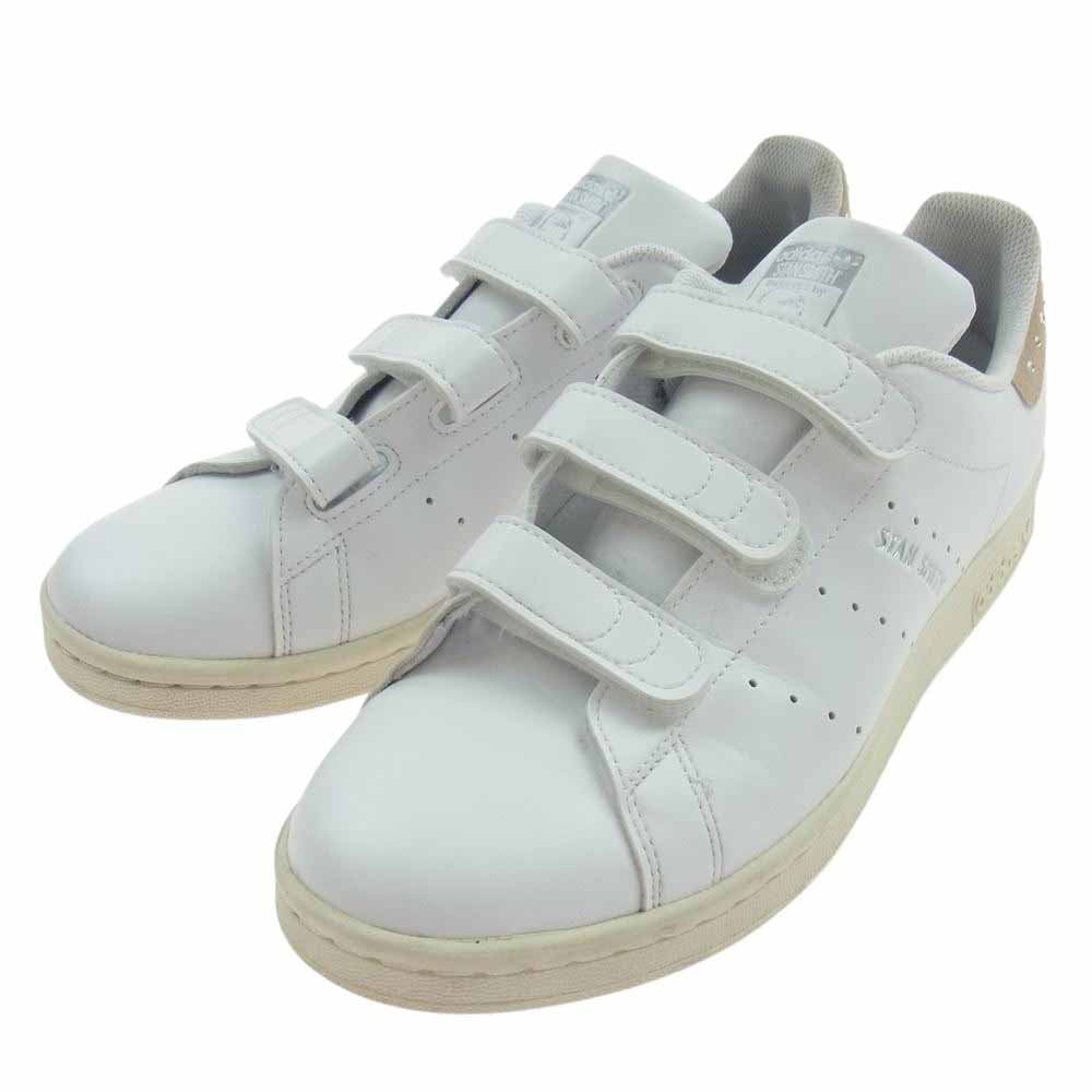 adidas アディダス GX1599 STAN SMITH スタンスミス ベルクロ ラインストーン スニーカー ブラック  ホワイト系 26cm【中古】